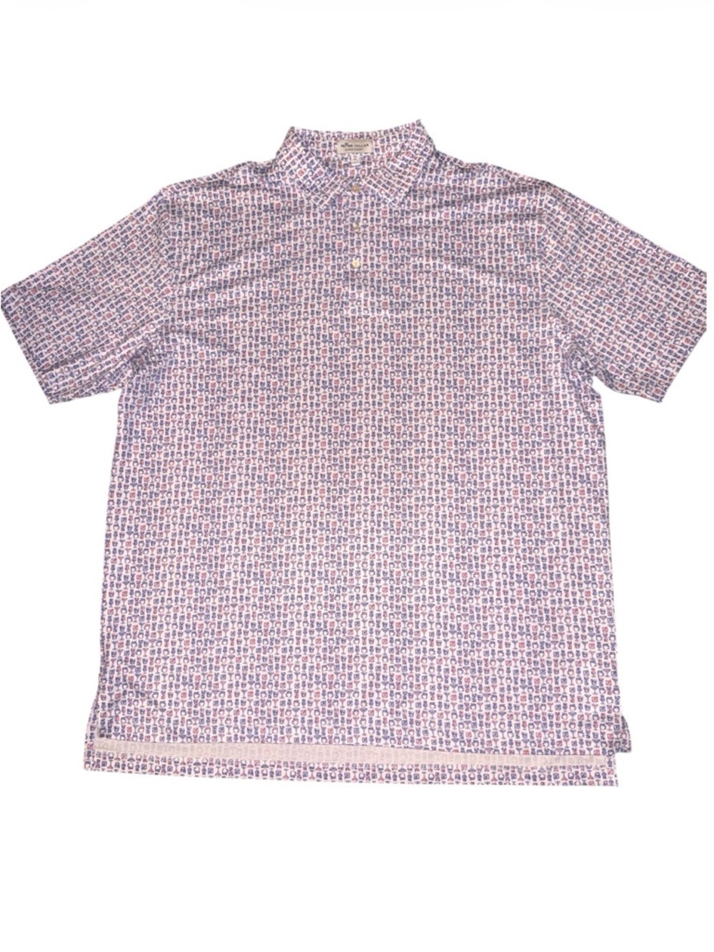 Peter Millar Lil Friday summer printed cocktails polo shirt golf performance